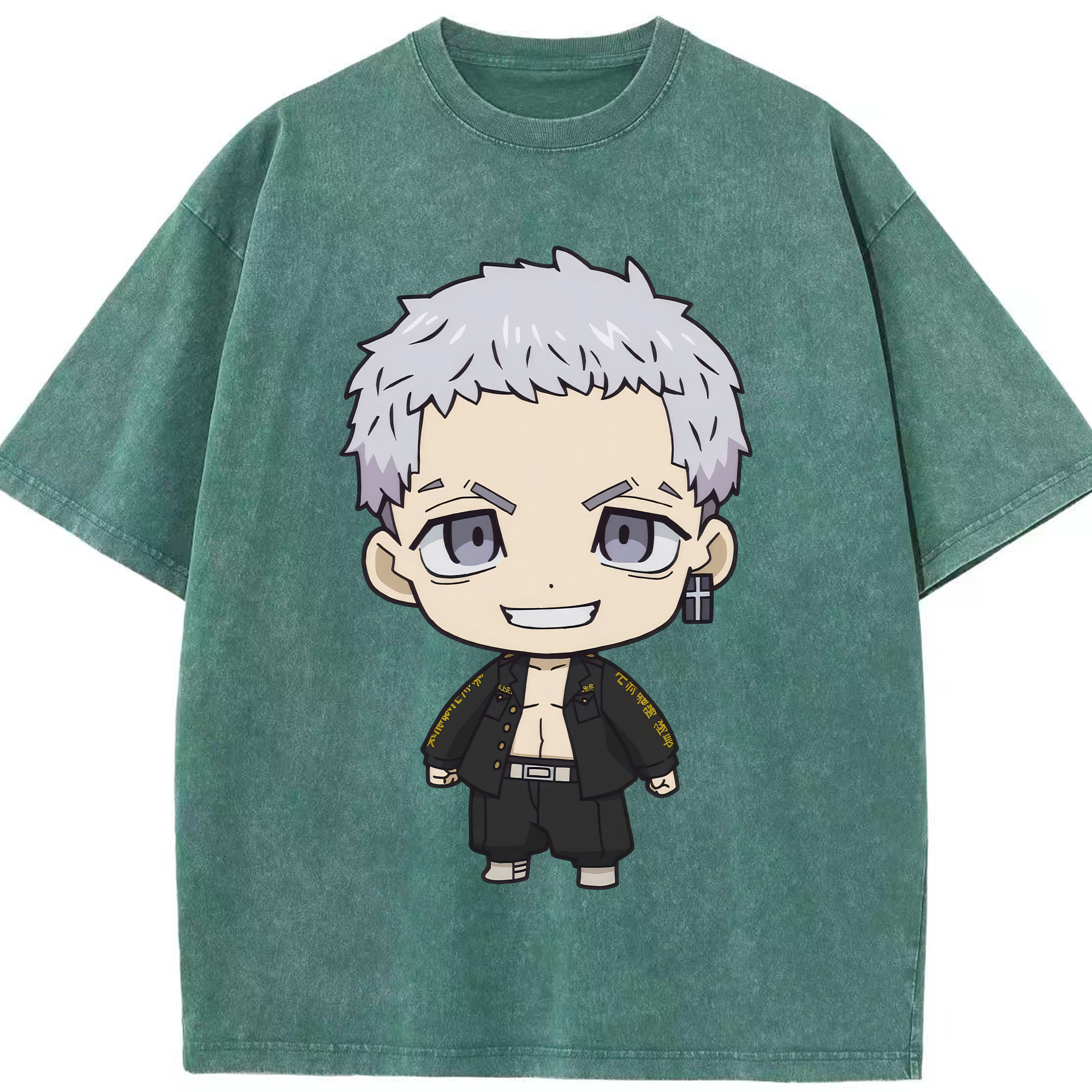 （画像用） 東京リベンジャーズ Tokyo Revengers 綿100% ヴィンテージ風 半袖Tシャツ（フロントプリント）